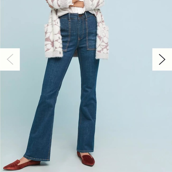 Anthropologie - Pilcro High Rise Dark Blue Jeans - Picture 3 of 12